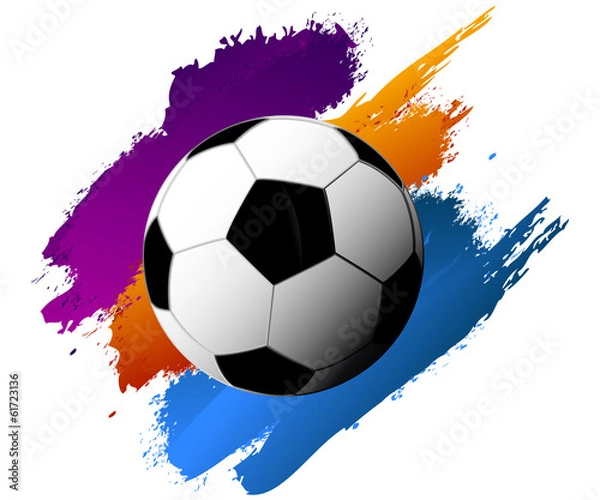 Obraz Soccer grunge ball