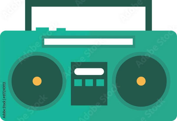 Obraz ラジカセ　イラスト素材ベクター