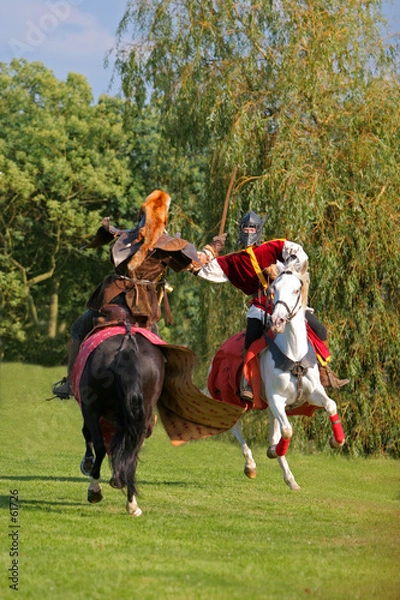 Obraz chevaliers en guerre