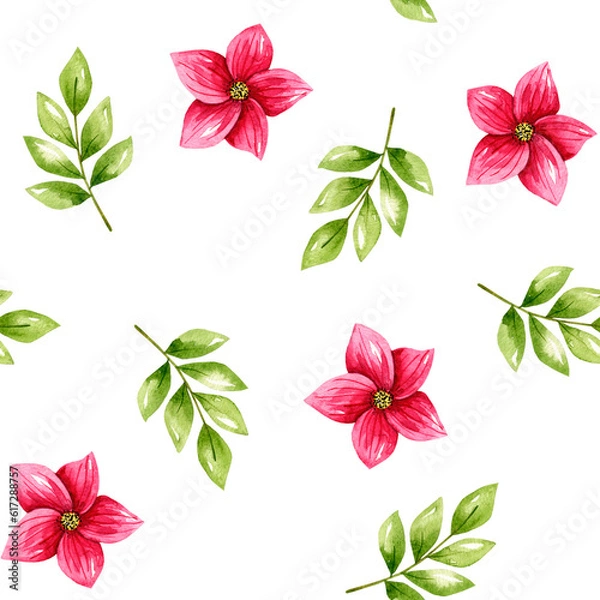 Obraz seamless pattern flowers