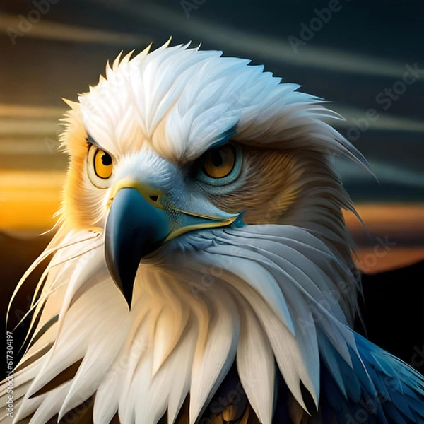 Obraz Close up of an eagle's eye