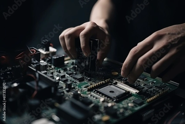 Obraz Data Processing, CPU replacement, hardware maintenance