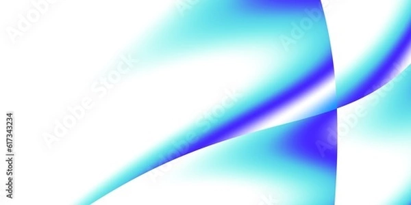 Obraz Abstract pattern. Horizontal background for any design. Blue waves on white background