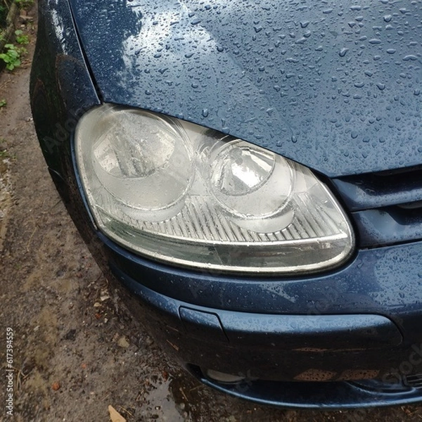 Obraz headlight of a car
