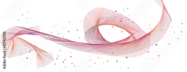 Obraz rosa Linien Farbverlauf abstrakt