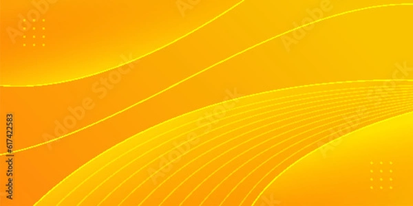 Fototapeta abstract modern yellow lines background vector illustration EPS10	