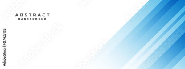 Obraz simple blue background . flat geometric gradation style	