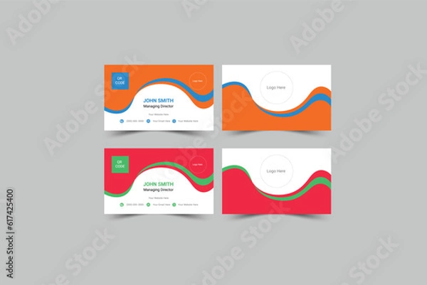 Fototapeta Business cards are among the first used materials in setting up a good impression in a business environment. 