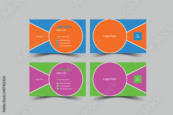 Fototapeta Business cards are among the first used materials in setting up a good impression in a business environment. 