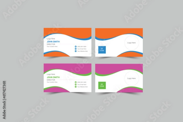 Fototapeta Business cards are among the first used materials in setting up a good impression in a business environment. 