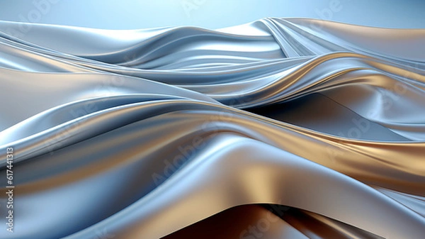 Fototapeta Abstract silver wave background.