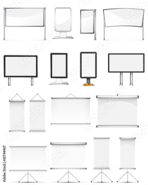 Fototapeta rollup stand set