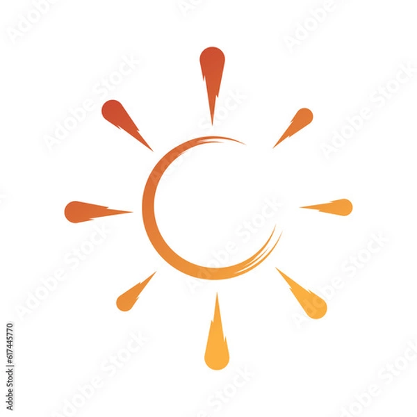 Obraz Creative Sun Logo Design Template