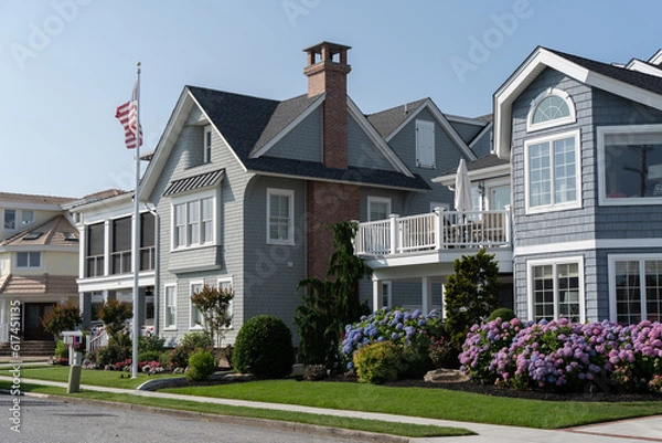 Obraz Beach Block Houses in Avalon, New Jersey