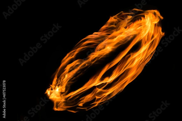 Obraz Flame ring on black