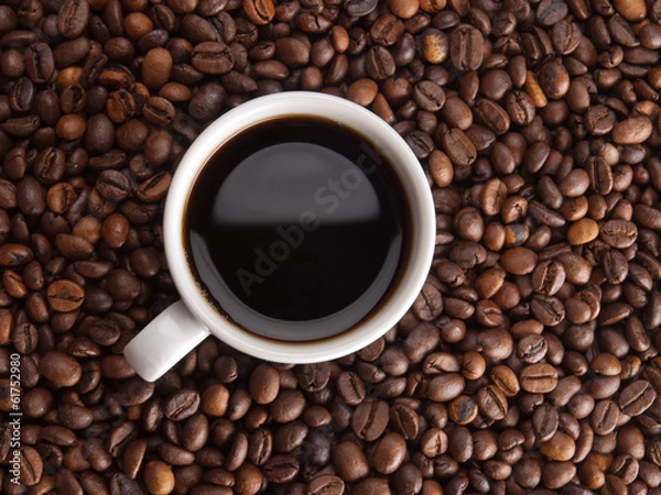 Obraz A cup of coffe to get energy and become vivacious