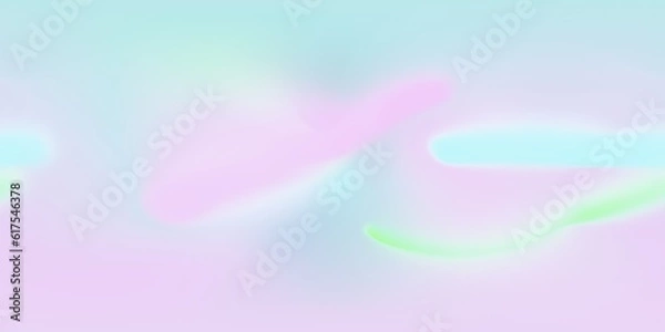 Obraz 3D Illustration; CGI modeling; HDRI; 360º view panoramic, iridescent holographic environment map