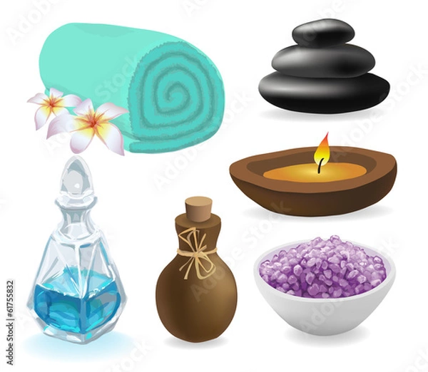 Obraz Spa things set