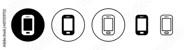 Fototapeta Phone icon set for web and mobile app. Call sign and symbol. telephone symbol