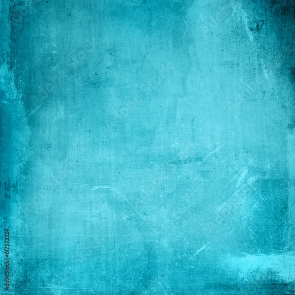 Fototapeta Detailed grunge style texture background in blue