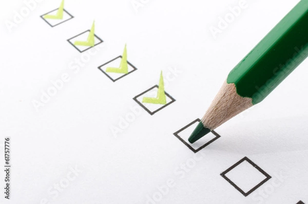 Fototapeta Filling questionnaire