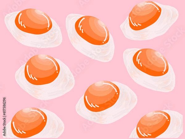 Obraz egg pattern background
