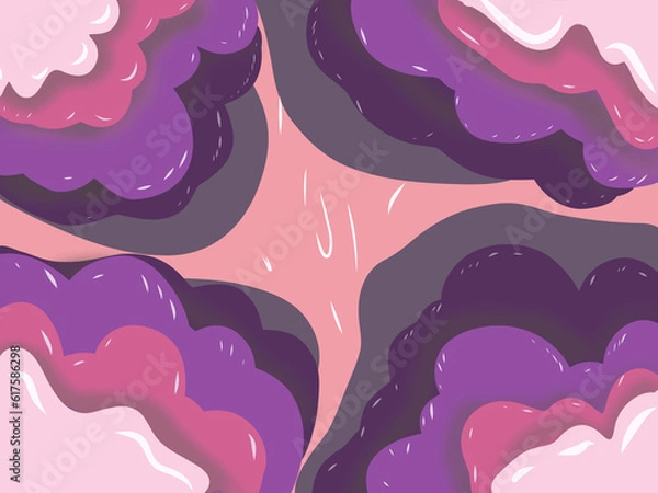 Obraz gradient shape background
