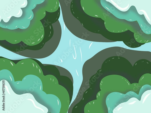 Obraz gradient shape background
