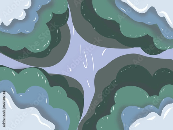 Obraz gradient shape background
