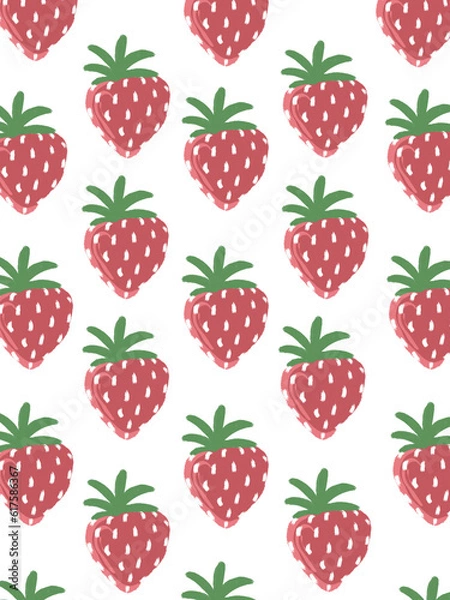 Obraz strawberry pattern background
