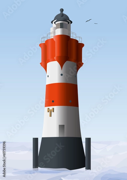 Obraz Leuchtturm Roter Sand