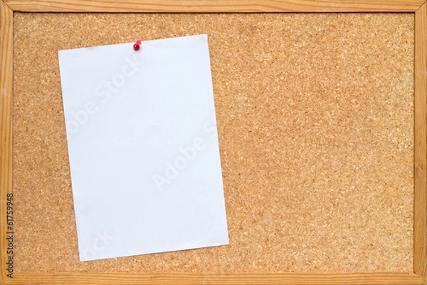 Obraz paper on bulletin board