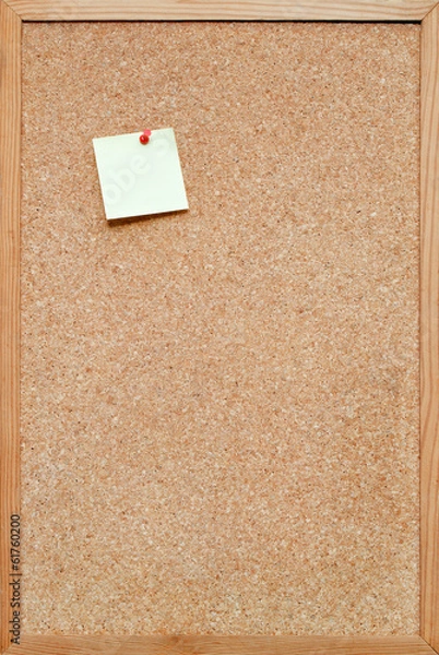 Obraz bulletin board with a post it note