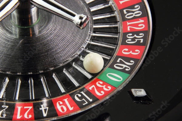 Obraz Roulette con la pallina sullo zero