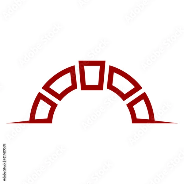 Fototapeta bridge logo design template 2