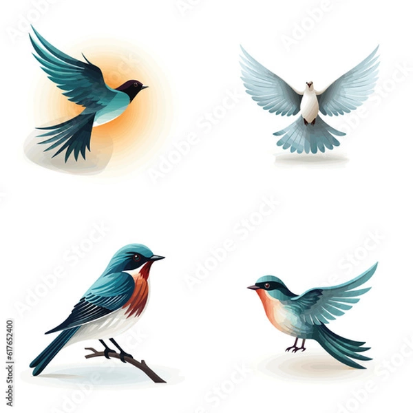 Obraz set of birds