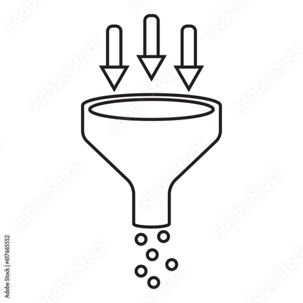 Fototapeta icon water funnel vector