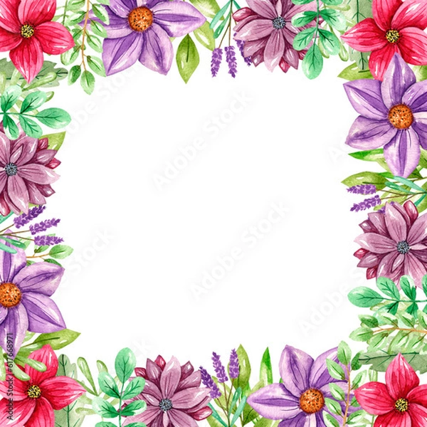 Obraz frame with flowers 