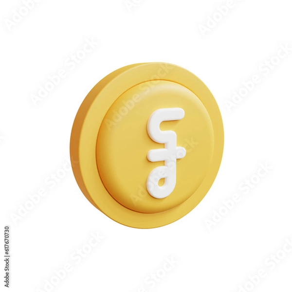 Fototapeta 3d riel coin