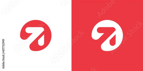 Obraz Business Arrow growth Logo design vector template