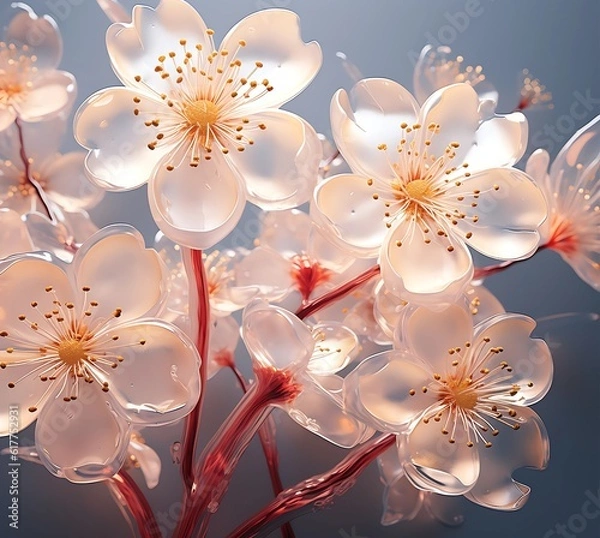 Fototapeta 3D Flower Translucent
Hi
I get the ideas from nature. For the graphics an AI helps me. The processing of the images is done by me with a graphics program.