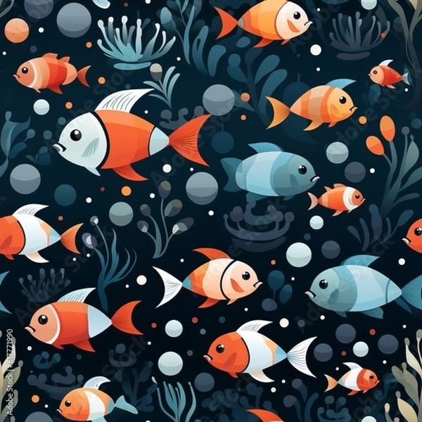 Obraz Fish seamless tile able texture