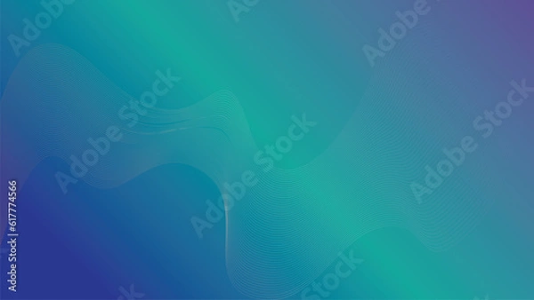 Fototapeta 4k gradient blue with blend line background