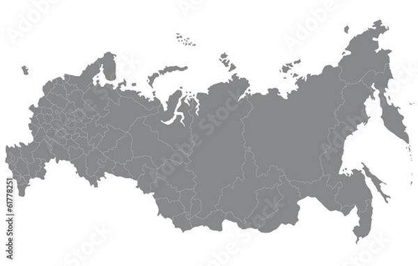 Obraz ロシアの地図