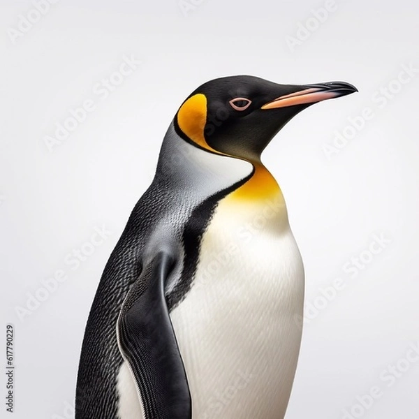 Obraz king penguin on the beach