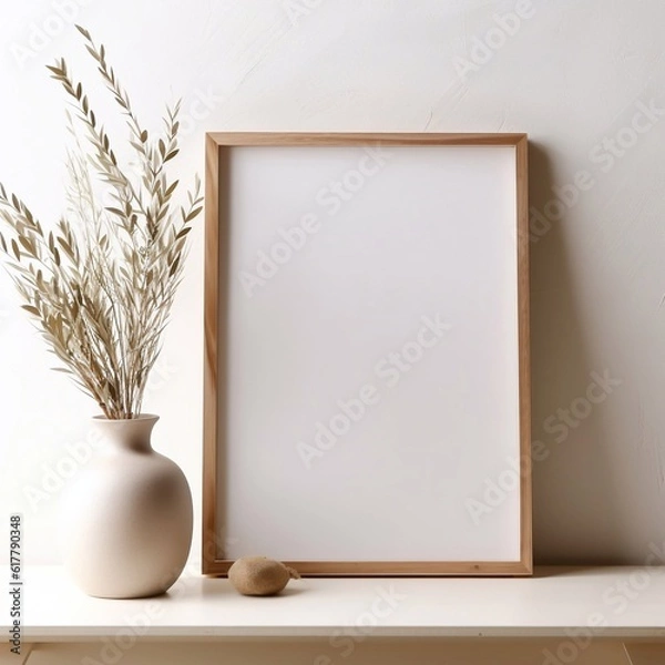 Obraz poster white room with table