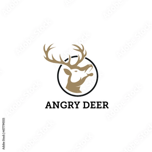 Obraz ANGRY DEER LOGO