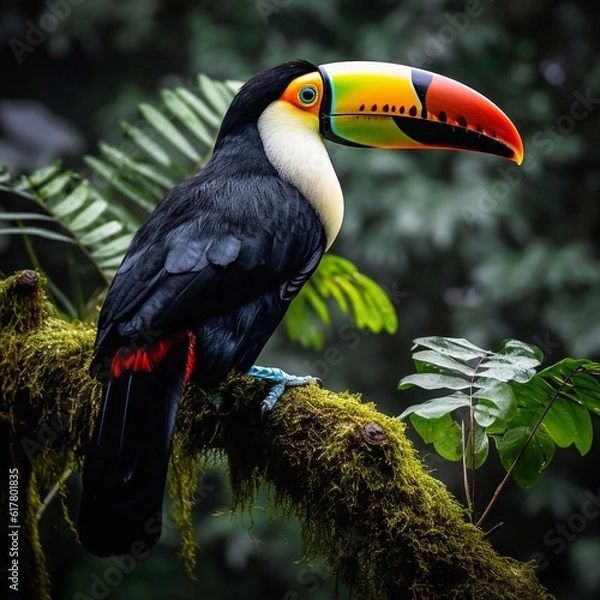 Obraz toucan on a branch