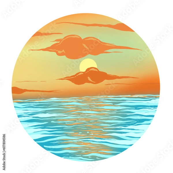 Obraz sunset on the sea