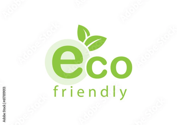 Fototapeta Eco Friendly and  Eco Green Energy Concept Vector Design Elements Isolated on White Background Alternative energy Concept Vector Banner Design or Isolated Design Elements Technological sustainable Pow